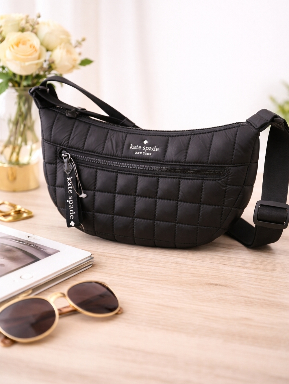 Kate Spade NWOT Camden Quilted Large Sling Bag